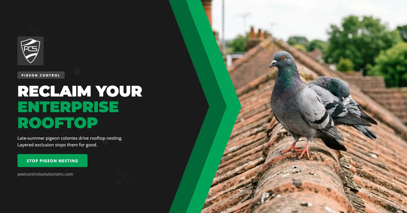 Pigeon Control in Enterprise, NV: Why Late Summer Drives Rooftop Nesting