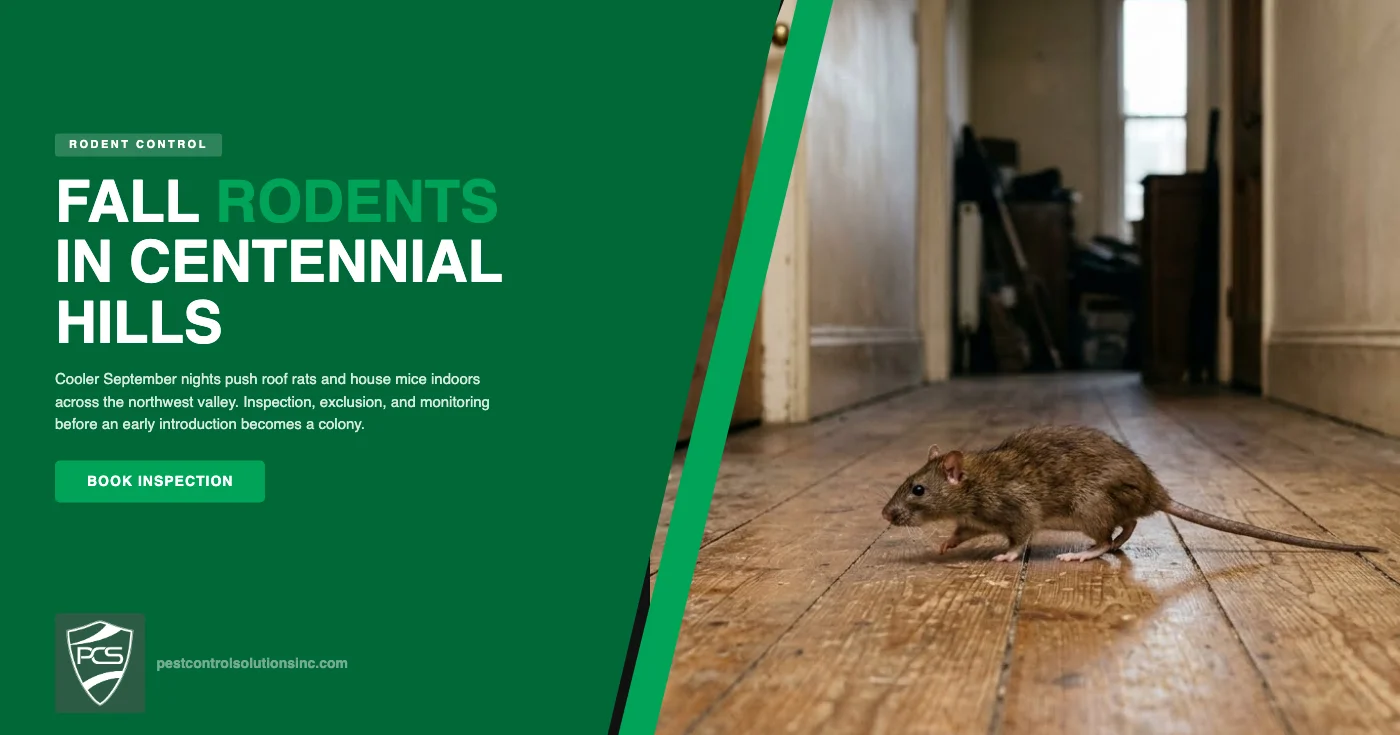 Why Centennial Hills, NV Homes See More Rodent Activity in Early Fall