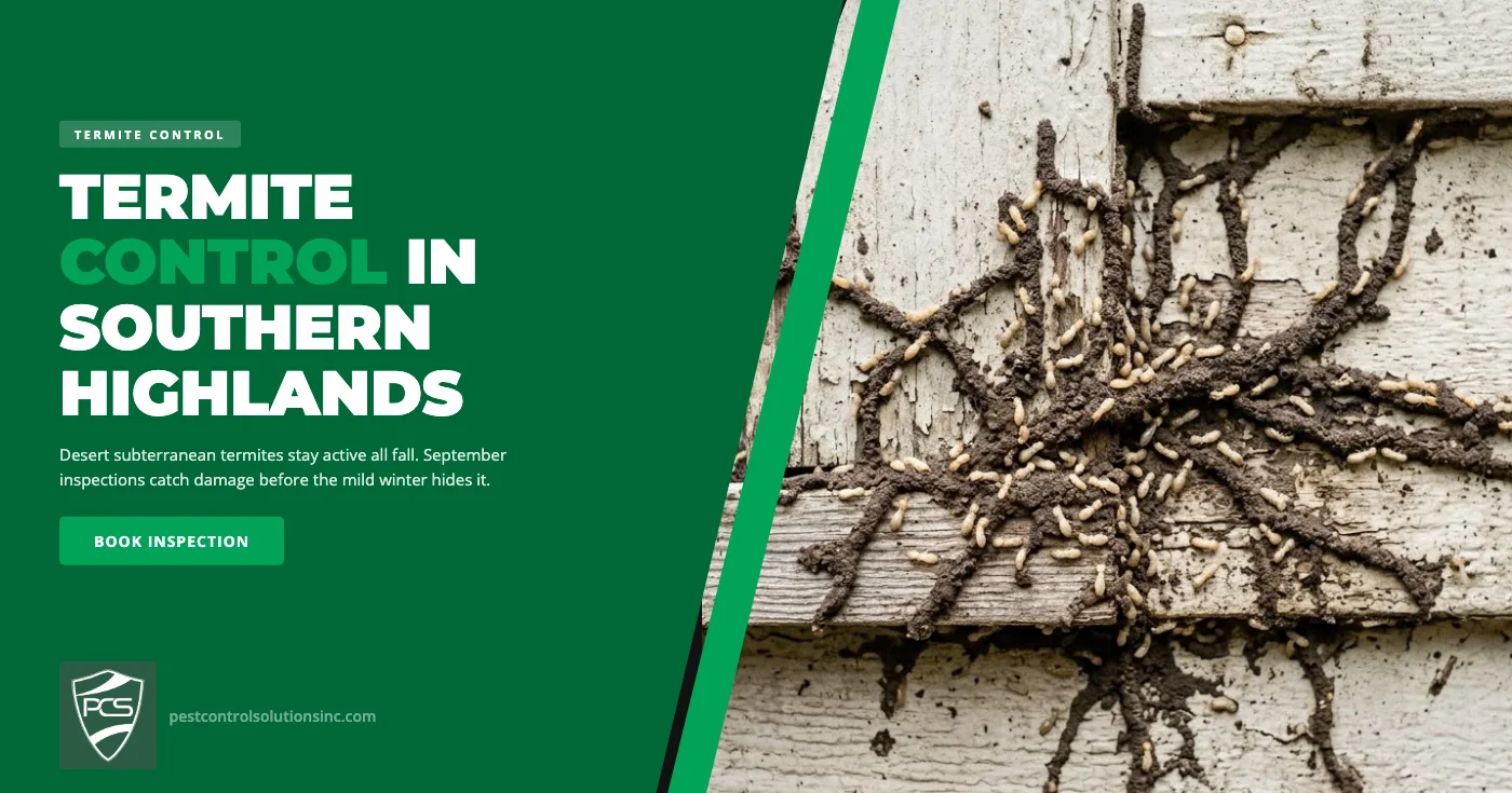 Termite Control in Southern Highlands, NV: Signs to Watch Before Fall